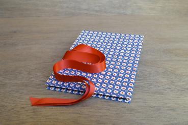 Blau rotes Leporello "Gustl"